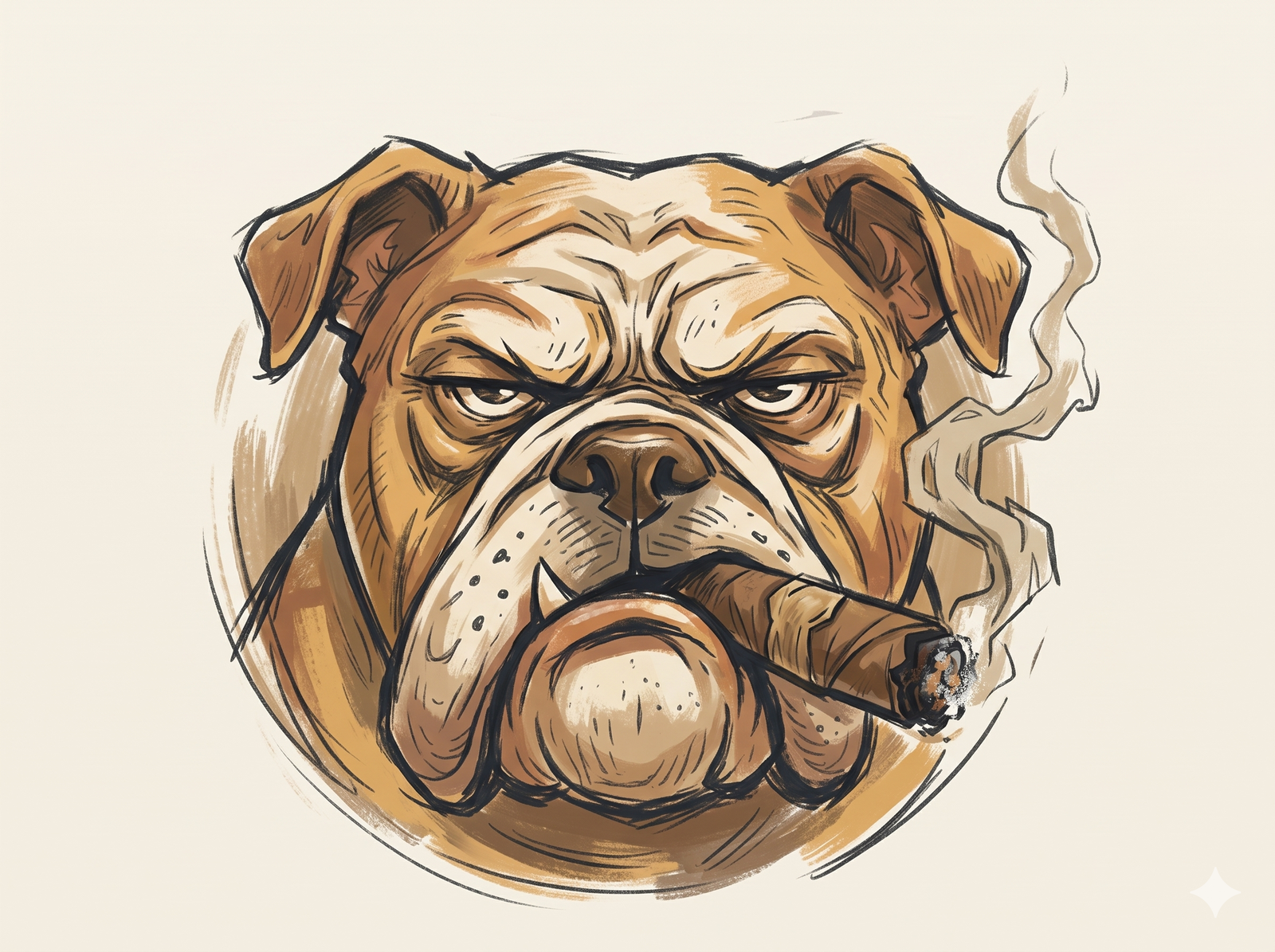 Grumpy Dog Games bulldog mascot
